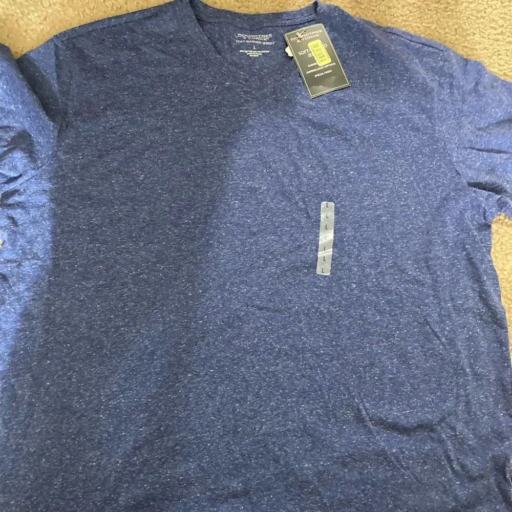 Mens Blue Roundtree & Yorke Jersey Tshirt NWT